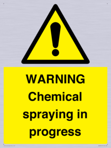WARNING Chemical spraying in progress